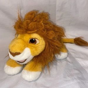 Vintage 1993 Lion King Simba Hand Puppet Plush Stuffed Animal Disney Roars 12"